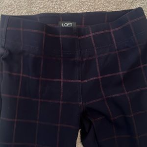 LOFT striped leggings small petite
